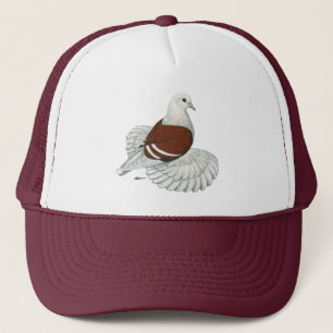 Saxon Shield Taube Red White Bar Truckerkappe
