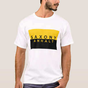saxony anhalt region flagge deutscher land text na T-Shirt