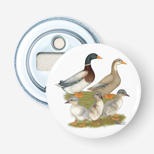 Saxony Duck Family Flaschenöffner (Vorderseite)
