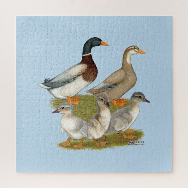Saxony Duck Family Puzzle (Vertikal)