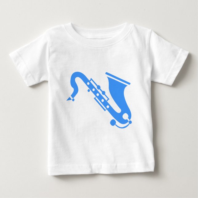 Saxophon - Baby Blue T-shirt (Vorderseite)