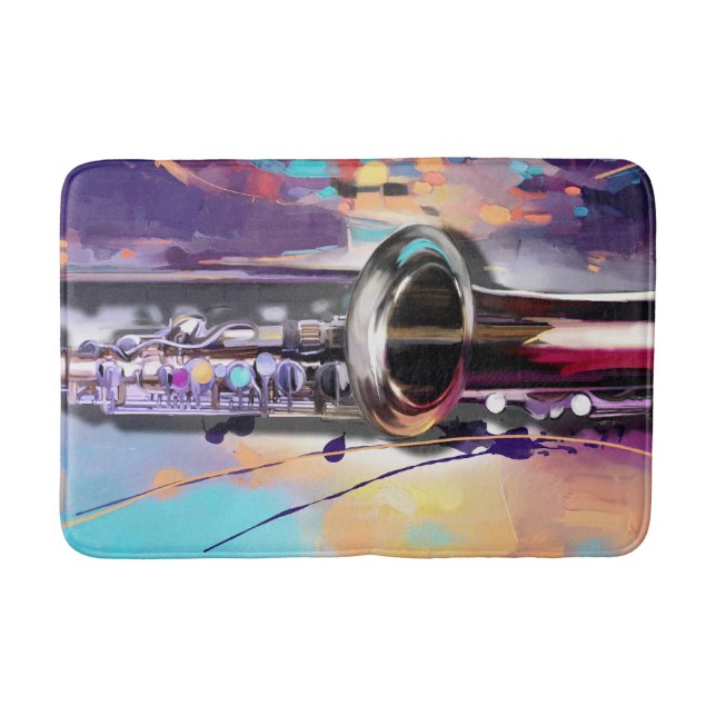 Saxophon Badematte (Vorderseite)