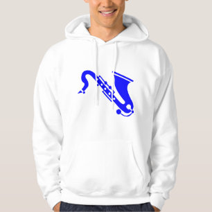 Saxophon - Blau Hoodie