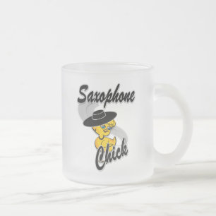 Saxophon Chick #4 Mattglastasse