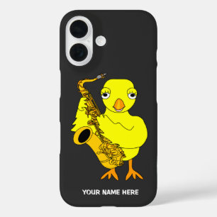 Saxophon Chick Abschluss iPhone 16 Hülle
