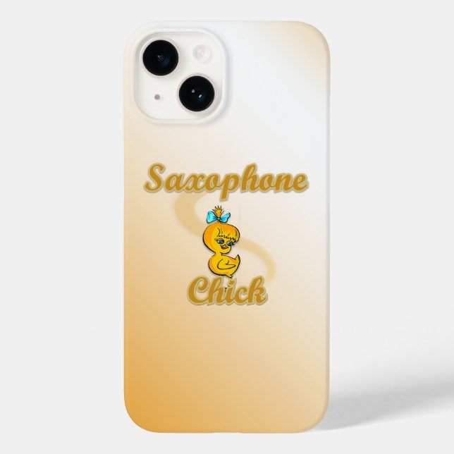 Saxophon Chick Case-Mate iPhone Hülle (Rückseite)