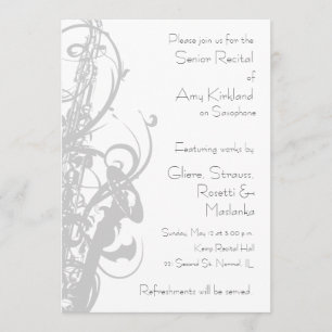 Saxophon Erwägung Einladung