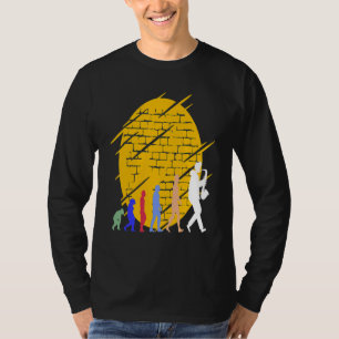 Saxophon Evolution Musik Instrumente Melodie Rhyt T-Shirt