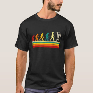 Saxophon Evolution Saxophonspieler Musiker Lustig T-Shirt