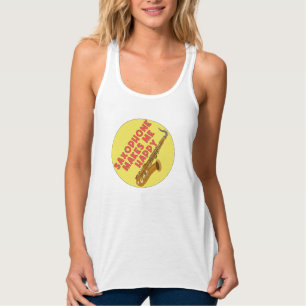 Saxophon freut mich tank top