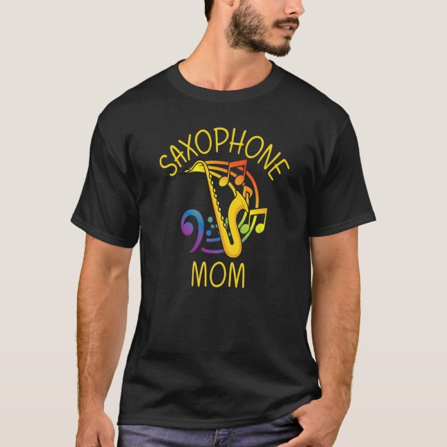 Saxophon für die Mama - Fraueninstrument T-Shirt (Vorderseite)