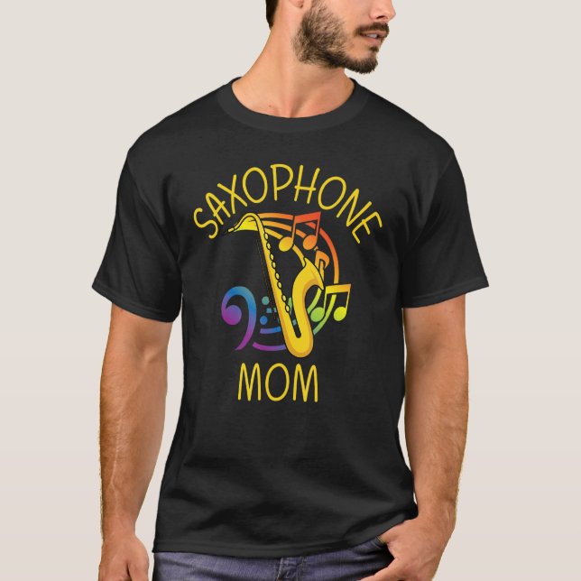 Saxophon für die Mama - Fraueninstrument T-Shirt (Vorderseite)