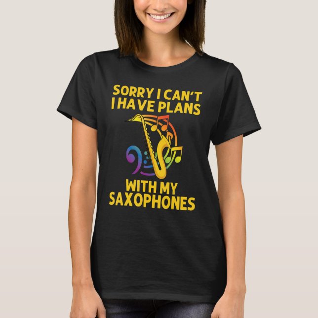 Saxophon für Männer - Instrument für Frauen T-Shirt (Vorderseite)