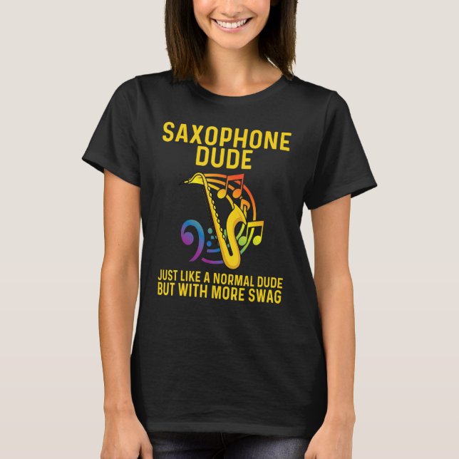 Saxophon für Männer - Instrument für Frauen T-Shirt (Vorderseite)