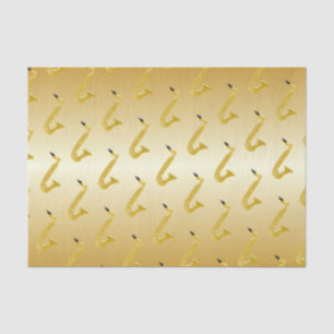 Saxophon-Gold gefärbt Seidenpapier