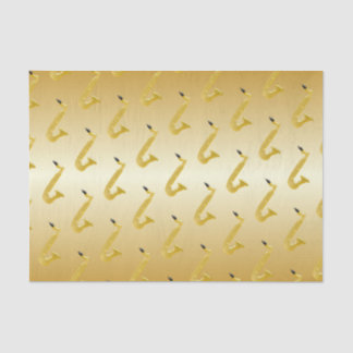Saxophon-Gold gefärbt Seidenpapier