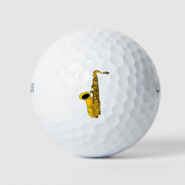 Saxophon Golfball (Vorderseite)