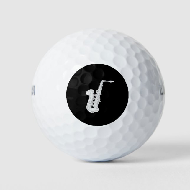 Saxophon Golfball (Vorderseite)
