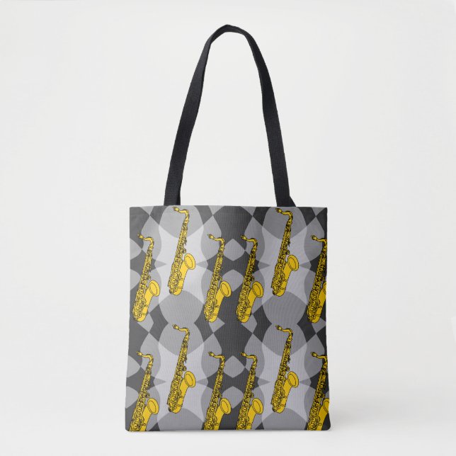 Saxophon Gray Pattern (Vorderseite)