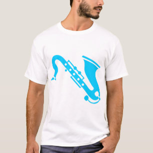 Saxophon - Himmelblau T-Shirt