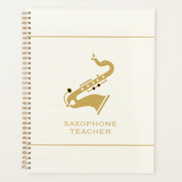 Saxophon-Illustration in Golden Glitzer Textur Planer