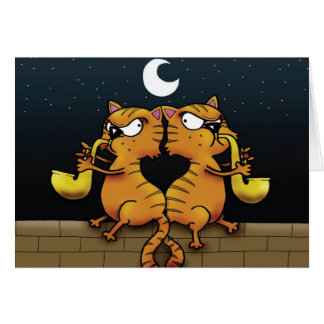 Saxophon-Jazz-Katzen