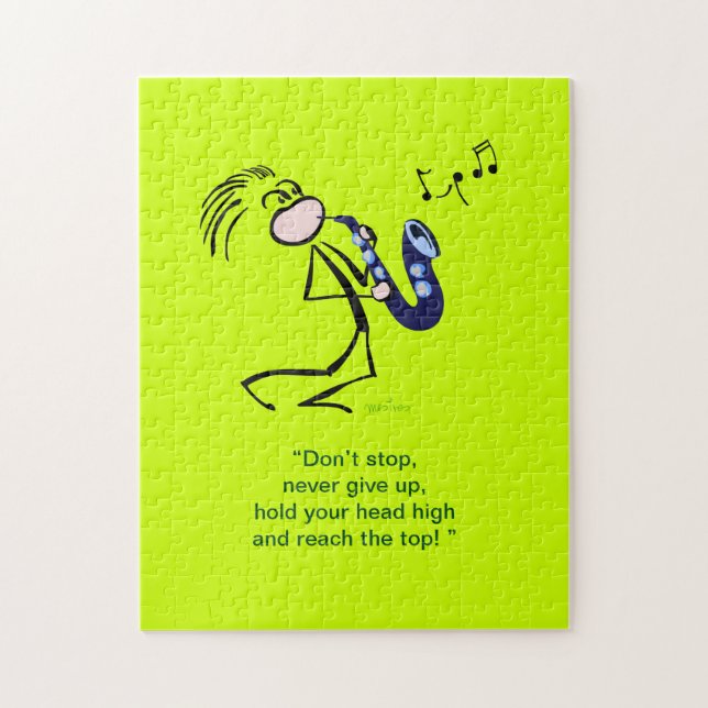 Saxophon Jazz Music Puzzle (Vertikal)