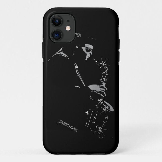 Saxophon Jazz Player Art Design Case-Mate iPhone Hülle (Rückseite)