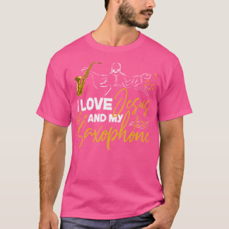 Saxophon Jesus Faith Christlich I Liebe Jesus und  T-Shirt