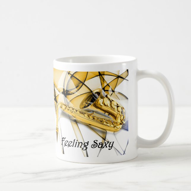 Saxophon Kaffeetasse (Rechts)