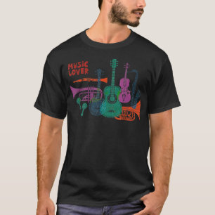 Saxophon Klarinette Vintage Akustische Musik Mando T-Shirt