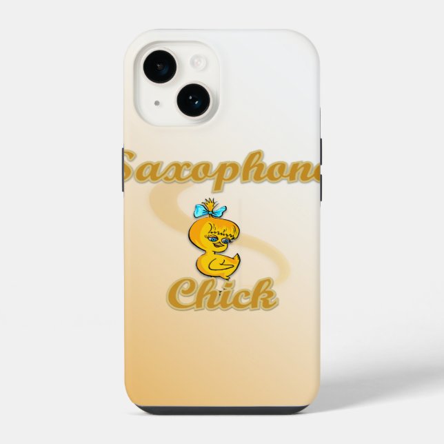 Saxophon Küken iPhone Hülle (Rückseite)