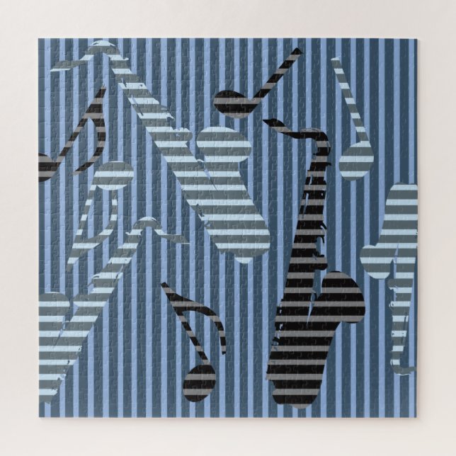 Saxophon Lines Puzzle (Vertikal)