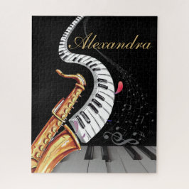 Saxophon Luxus Personalisiert Piano Puzzle