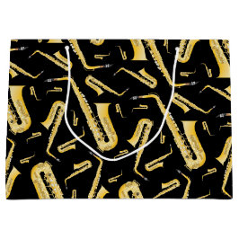 Saxophon Musician Band Lehrer Große Geschenktasche Geschenktüte