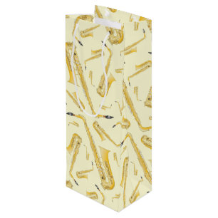 Saxophon Musician Band Teacher Geschenktüte Für Weinflaschen