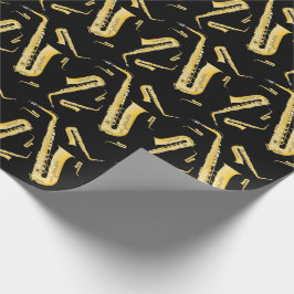 Saxophon Musician Band Teacher Wrapping Paper Geschenkpapier