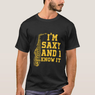 Saxophon Musiker Musikinstrument Jazz Band Sa T-Shirt
