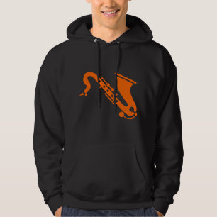 Saxophon - Orange Hoodie