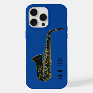 Saxophon - Personalisierbar iPhone 15 Pro Max Hülle