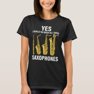Saxophon Player Music Instrument Jazz Musician Sa T-Shirt
