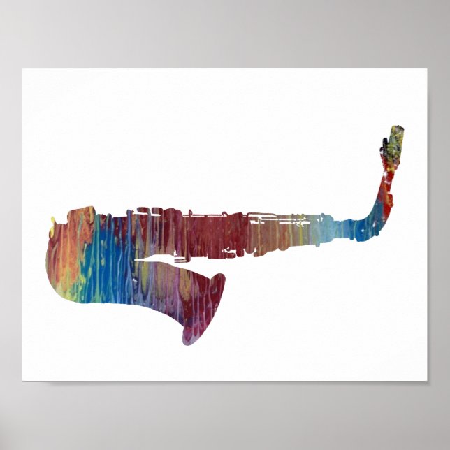 Saxophon Poster (Vorne)