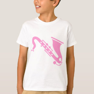 Saxophon - Rosa T-Shirt