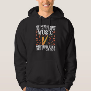 Saxophon Saxist Zitate Saxophonist Hoodie