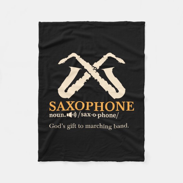 Saxophon - Saxophon - Definition Fleecedecke (Vorderseite)