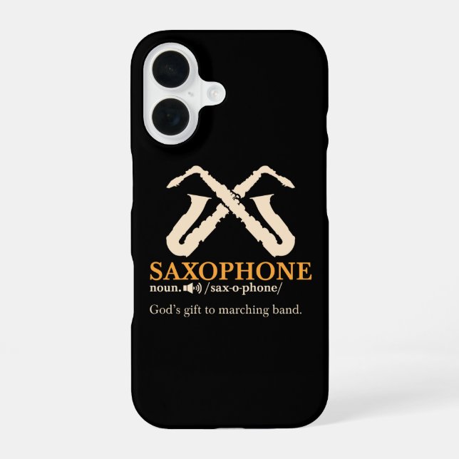Saxophon - Saxophon Definition iPhone 16 Hülle (Rückseite)