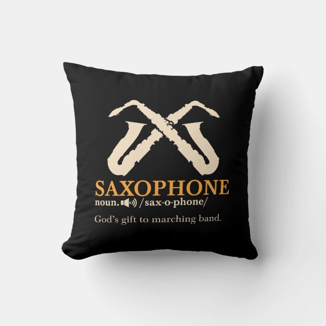 Saxophon - Saxophon - Definition Kissen (Vorderseite)