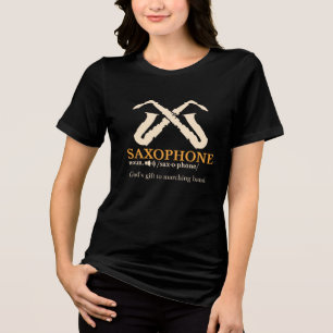 Saxophon - Saxophon - Definition Tri-Blend Shirt