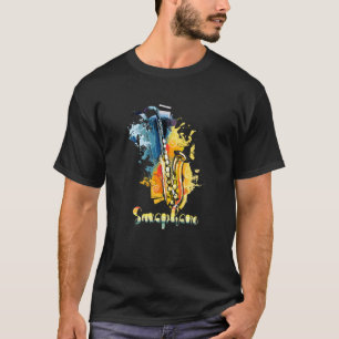 Saxophon Saxophon für Girl Saxophon Musik 1 T-Shirt