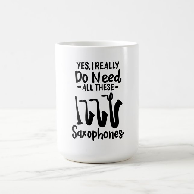 Saxophon - Saxophon - Typen Kaffeetasse (Mittel)